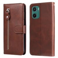 Gangxun - Funda Con Cremallera Para Motorola Moto G05, Carcasa Cartera De Cuero Pu Con Soporte Y Tarjetero