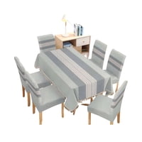 Teng Fei - Juego Mantel Más 6 Fundas De Silla Para Comedor 140X220 Cm