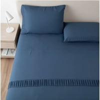 Riqui - Sábanas De Lujo King Azul Marino