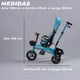 thumbnail image 5 of Coche Triciclo Paseo Con Foco 360º Reclinable 4 en 1, 5 of 5