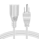 thumbnail image 5 of Cable de extensión de alimentación TNP universal (paquete de 2), 6 pies, blanco, 5 of 6