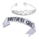thumbnail image 5 of Cumpleaños Sash & Crowns Kit Diadema Regalos Para Fiesta Boda Dama Plata, 5 of 5