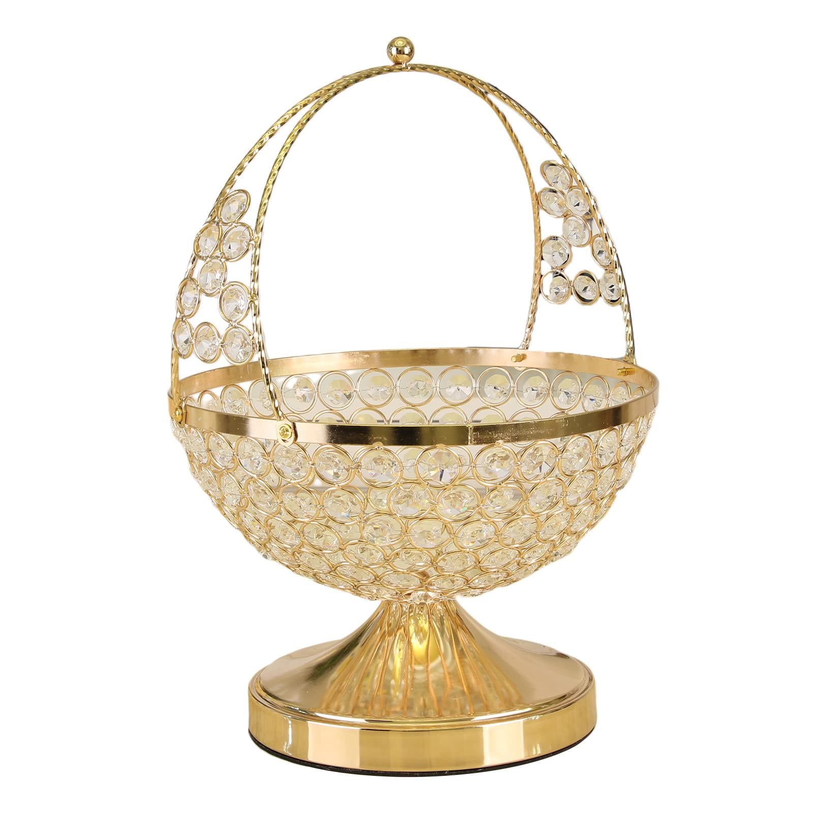 Magideal - Metal De Cristal , Frutero, De Para Almacenar Nueces, Verduras, , Adorno De Dulces, Centro De Decorativo