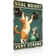 thumbnail image 1 of Letrero estaño metal gimnasio no dejas entrenar envejeces vintage arte pared hogar boxeo club 30x40cm, 1 of 6
