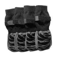 Ioensy - 4X Zapatos Para Perros, Calcetines Para Mascotas Con Control De Tracción Para Pavimento Frío/Caliente, Suelo De Madera