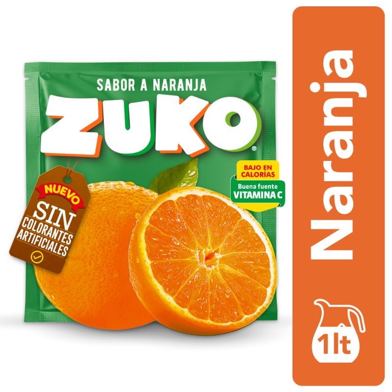 Refresco Sabor Naranja Sobre 15 g Zuko