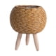 thumbnail image 2 of Cesta Tejida Soporte Para Plantas Con Patas Maceta Para Apartamento Sala De Estar Bola Marrón Claro, 2 of 5