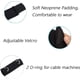 thumbnail image 2 of 2 correas de muslo para fitness, acolchadas de neopreno suave, accesorio para ejercicio de piernas, cinturón de resistencia ajustable para máquinas, gimnasio, entrenamiento de velocidad, taekwondo, fú, 2 of 7