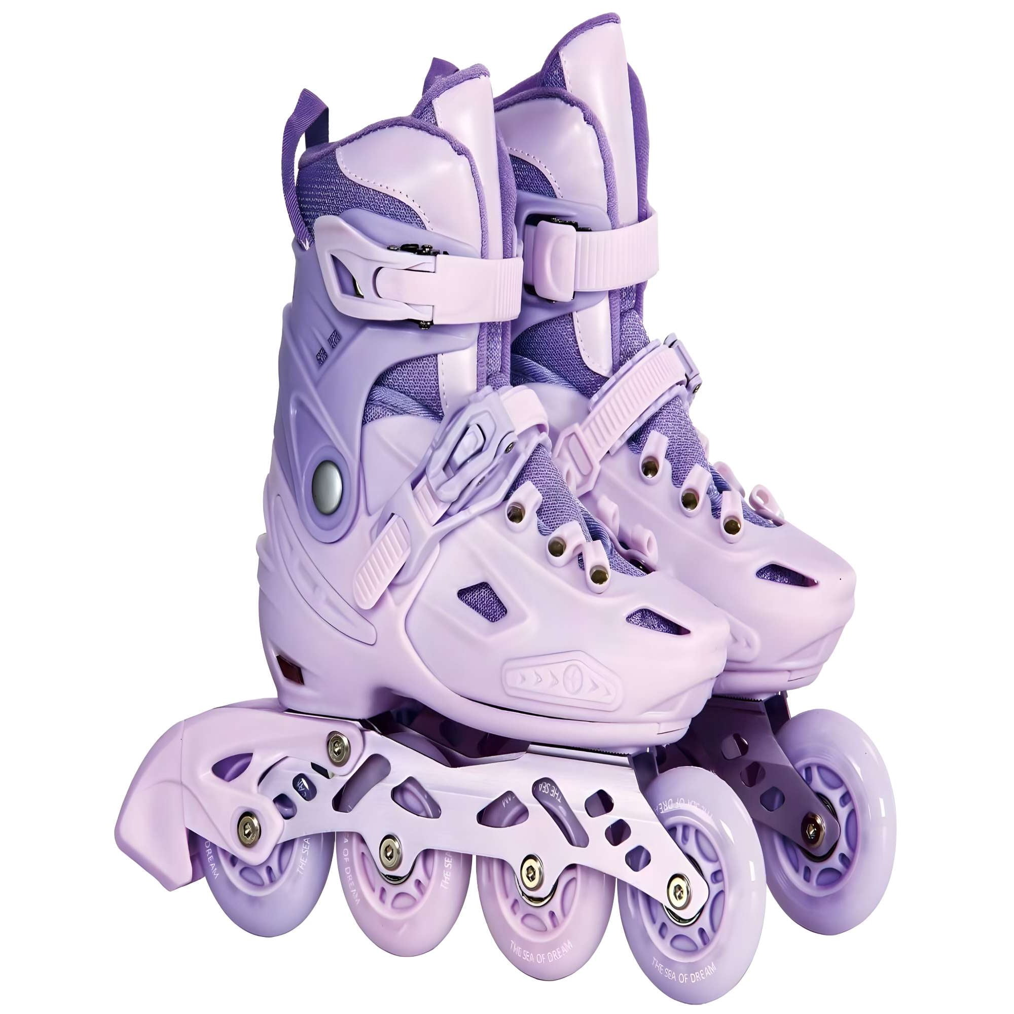 Patines - Lineal Con Luces Y Kit Talla M 33 35 Lila1