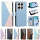 thumbnail image 5 of Cartera Plegable para Motorola Edge 70 Pro, PU Tricolor con Ranuras, Azul Claro, 5 of 6