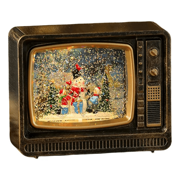 Lampara De Navidad Forma De Tv Farola Navideña Para El Arbol