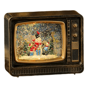 Wakeshome - Lampara De Navidad Forma De Tv Farola Navideña Para El Arbol