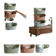 thumbnail image 2 of Contenedores Curvos Modulares sistema Apilable de pared y escritorio Tri pack, 2 of 3