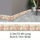 thumbnail image 1 of 1pc Self-Adhesive Flexible Foam Molding Trim, 90"x 3" 3D Sticky Decorative Wall Trim Lines Skirting Baseboard Border, Waterproof Wallpaper For Living Room And Home Decorations, 1 of 3