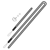 Magideal - Correa De Mano De Silicona Para Muñeca, Correa De Hombro Con Cordón Con Cctor De Tornillo 1/4, Cordón Antipérdida Para Accesorios De Cámara , Negro