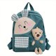 thumbnail image 1 of 1pc Children's Cartoon Rabbit Plaid Backpack With Plush Teddy Bear, Sweet Cute Lightweight Backpack Casual Travel Backpack Kindergarten Kids School Bag, 1 of 3