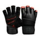 thumbnail image 1 of Guantes de Gimnasio RDX Profesionales Cuero Black/Red WGL-L7R Talla M, 1 of 3