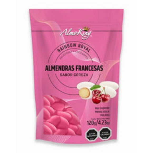 Pack x 4 Almendras francesas confitadas CEREZA Almoking 120 grs. c/u