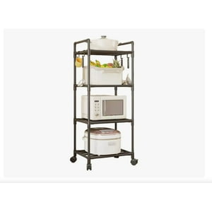 Click Ventas - Rack Estante Organizador Cocina Multifuncional 4 Niveles Negro