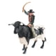thumbnail image 1 of Figuras De Toro De PVC Con Jinete, Modelo De Decoración De Recuerdo De Fiesta Para Niños, 1 of 3