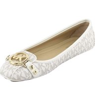 Zapato Michael Kors Womens Fulton Moccasin 49T8Fufr1B1499 Mk Signature Vanilla Pvc, Numeric_9
