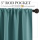 thumbnail image 2 of Par de cortinas RYB HOME 107 x 137 cm con aislamiento térmico, color verde azulado, 2 of 9