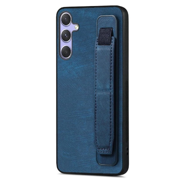 Funda Protectora con Correa para Samsung Galaxy S25 Resistente a Golpes Azul