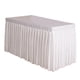 thumbnail image 2 of 47 'Cubierta De Falda De Mesa De Mantel De Casa Para Banquete De Banquete De Boda Decoración Blanca, 2 of 3