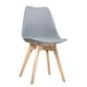 thumbnail image 1 of 4 Sillas Tulip Acolchadas Gris - Comedor/Living con Patas Reforzadas, 1 of 3