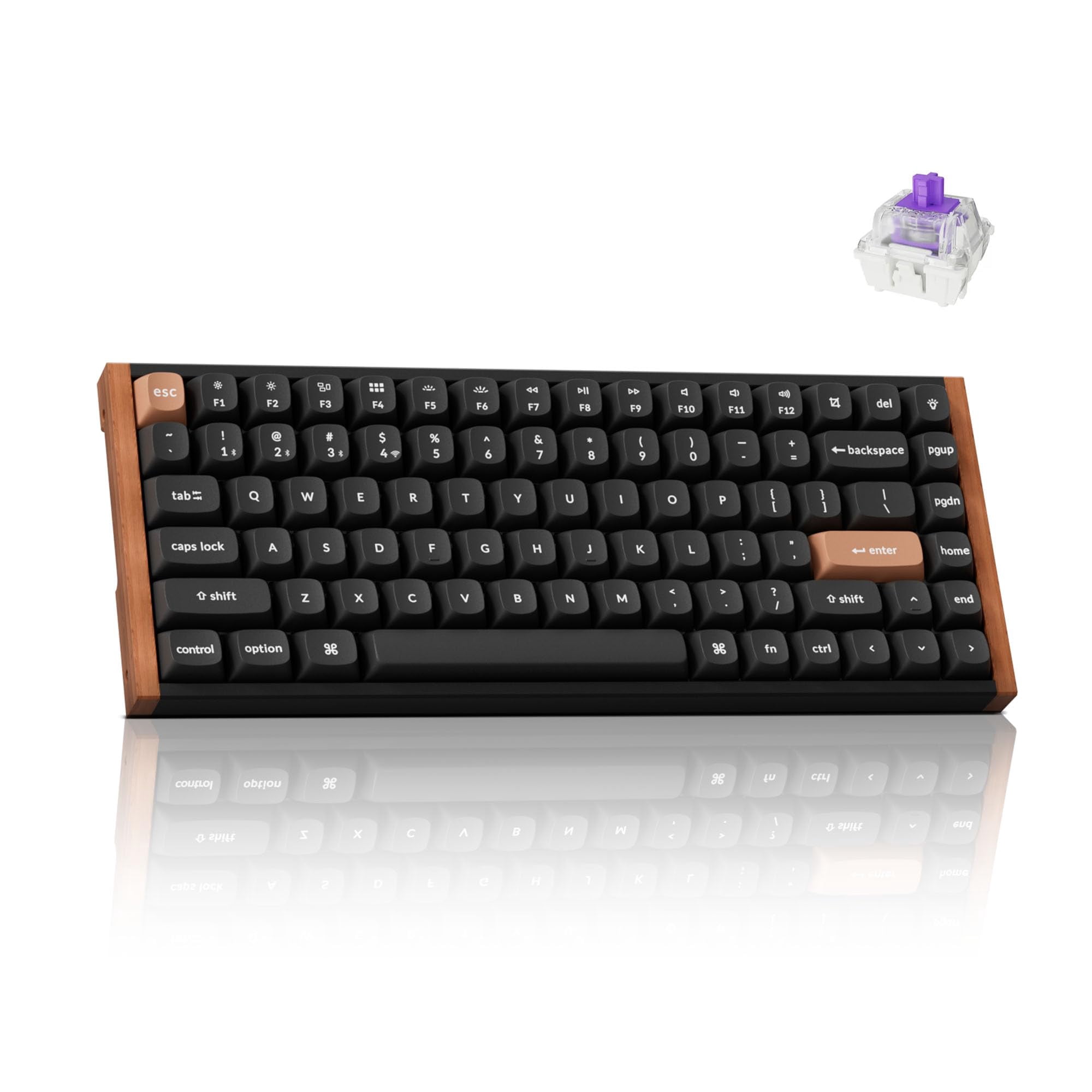 Teclado Mecánico Inalámbrico Keychron K2 He Con Diseño 75% Y Rgb