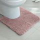 thumbnail image 1 of Xiao Hua Tapete de Baño Antideslizante en Forma de U para Piso de Inodoro, Rosa Grueso y Denso Esponjoso Suave de Felpa, Lavable a Máquina, Fuerte Absorción de Agua 20 Pulgadas x 20 Pulgadas, 1 Pieza, 1 of 4