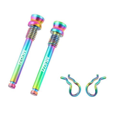 Ioensy - Pastillas De Freno De Disco De Bicicleta, Pasadores Roscados, Componentes De Repuesto Para Montar, Repuestos Coloridos