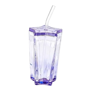 Bothyi - Vaso Reutilizable Con Forma De Estrella Para Beber, Ideal Para Té, Cerveza, Oficina, Morado