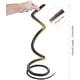 thumbnail image 5 of 10 serpientes de goma falsas realistas, negras, que parecen reales, para bromas. Serpiente cobra de 124 cm de largo., 5 of 7