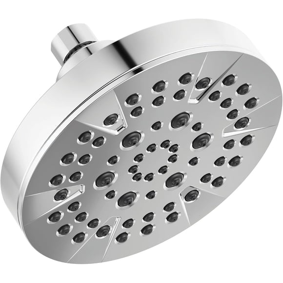 Delta 6Setting Chrome Shower Head with High Pressure Spray