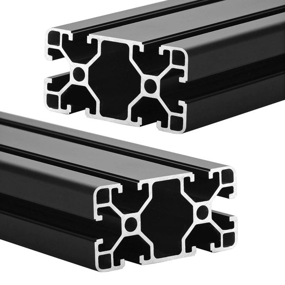 Extrusión de Aluminio IXGNIJ 4080 500 mm Negro - Juego de 2