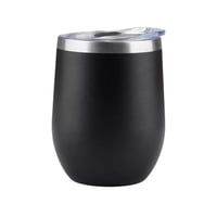 Importclick - Vaso Mug Térmico Acero Inoxidable 360 Ml Negro