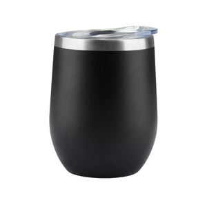 Importclick - Vaso Mug Térmico Acero Inoxidable 360 Ml Negro