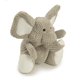 thumbnail image 2 of Juguete de peluche para perros GoDog Checkers Elephant con Squeaker Grey, 2 of 8