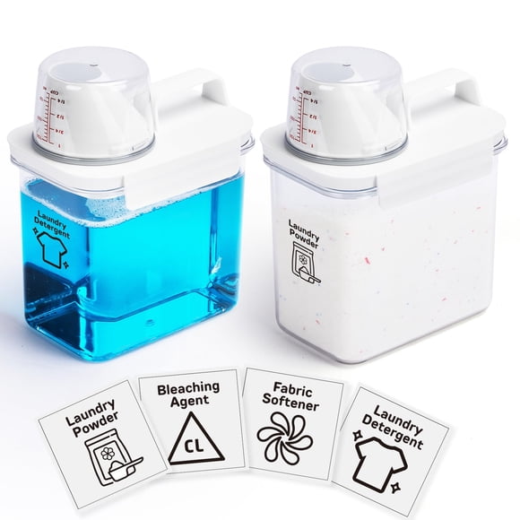 Dispensador de detergente para ropa 2 piezas Bikkii 1100 ml libre de BPA