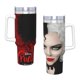 thumbnail image 4 of Cruella Vaso aislado de acero inoxidable con asa, diseño temático, regalo para familia, amigos y fans; incluye pajita y encaja en el portavasos estándar, 40 oz, 4 of 6
