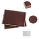thumbnail image 3 of REGALWOVEN Juego de 2 bandejas organizadoras de accesorios de terciopelo apilables para niñas con divisores removibles para cajones, bandeja plana marrón, 3 of 7