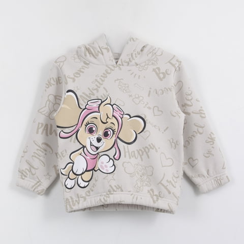 Polerón Niña Hoodie Print Happy Skye Gris Paw Patrol