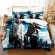 thumbnail image 1 of Psycho-Pass Bedding Set Single Twin Full Queen King Size Bed Set Aldult Kid Bedroom Duvetcover Sets 3D Print Anime Bed Sheets, 1 of 5