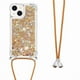 thumbnail image 4 of Funda FOXDOCK para iPhone 14 Plus con Cuerda Ajustable, Brillo Líquido, Protección Antigolpes y Lente – Ideal para Regalo, 4 of 6