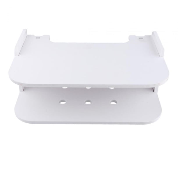 Estante para enrutador Estuche de almacenamiento Gestión de cables duradera Estantes para bastidor Hider Diseño hueco Cables de almacenamiento grandes 30 centimetros