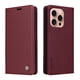 thumbnail image 1 of Funda Billetera de Cuero para iPhone 16 Pro con Tarjetero y Soporte - Tapa Magnética Rojo, 1 of 6