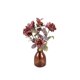 thumbnail image 1 of Flor Artificial Peonía Flora Bunda Home Decor, 14 in, Jarrón de Vidrio, 1 of 3