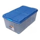 thumbnail image 1 of Caja Organizadora 100lts Wenco C/ Ruedas 82x48x35cm Apilable - Agua - Transparente, 1 of 5