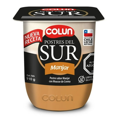 Postre Sabor Manjar Del Sur Pote 110 G Colun
